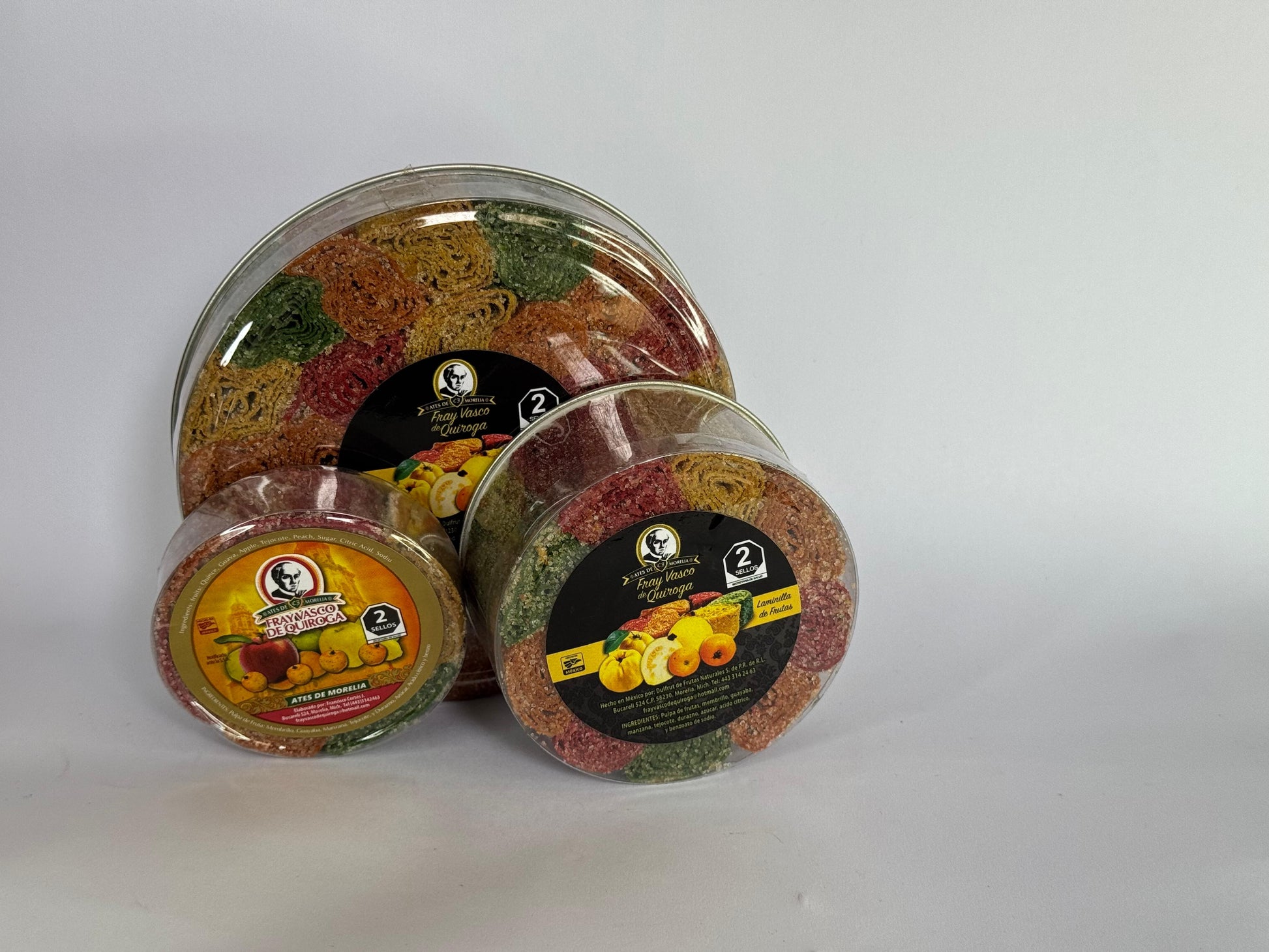 Ates de frutas en rollitos