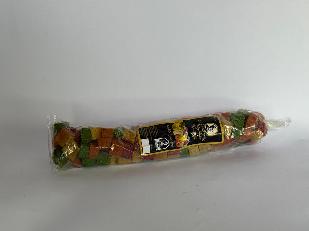 Ate de frutas en cubitos