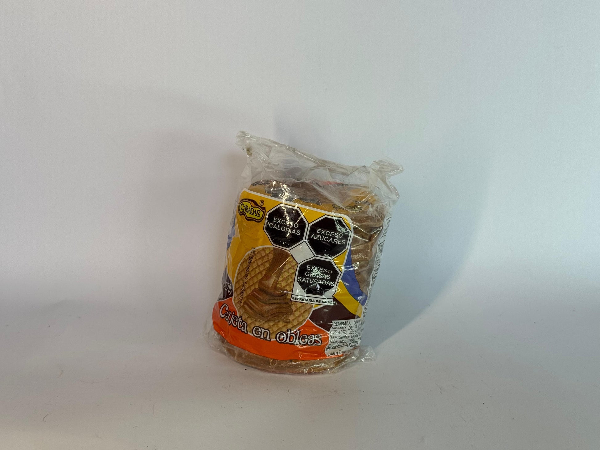 Obleas rellenas de cajeta